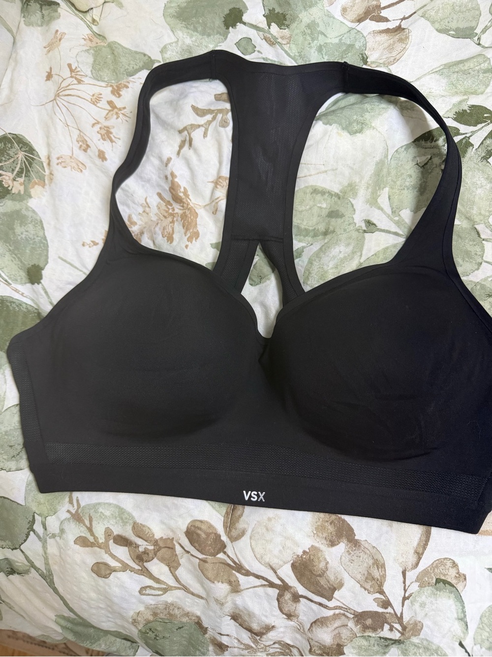 VSX Black Racerback Padded Sports Bra